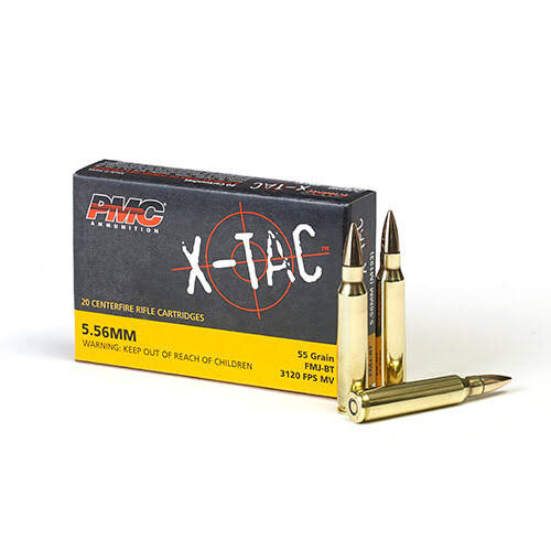 PMC X-TAC 5.56 NATO 55gr FMJ